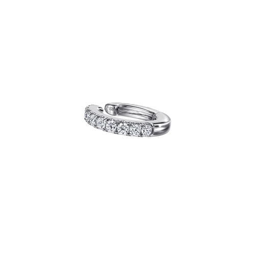 14K White Gold Diamond Cuff Earring