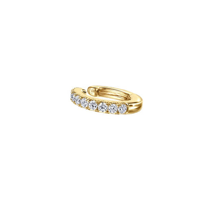 14K Yellow Gold Diamond Cuff Earring
