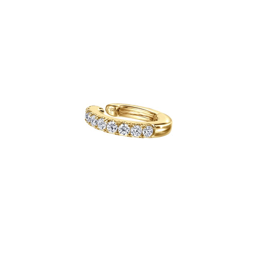 14K Yellow Gold Diamond Cuff Earring